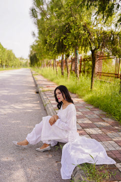 White Embroidered 3-Piece Suit
