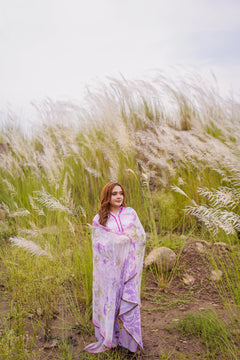 Khatoon Lilac Floral 3-Piece Lawn Suit