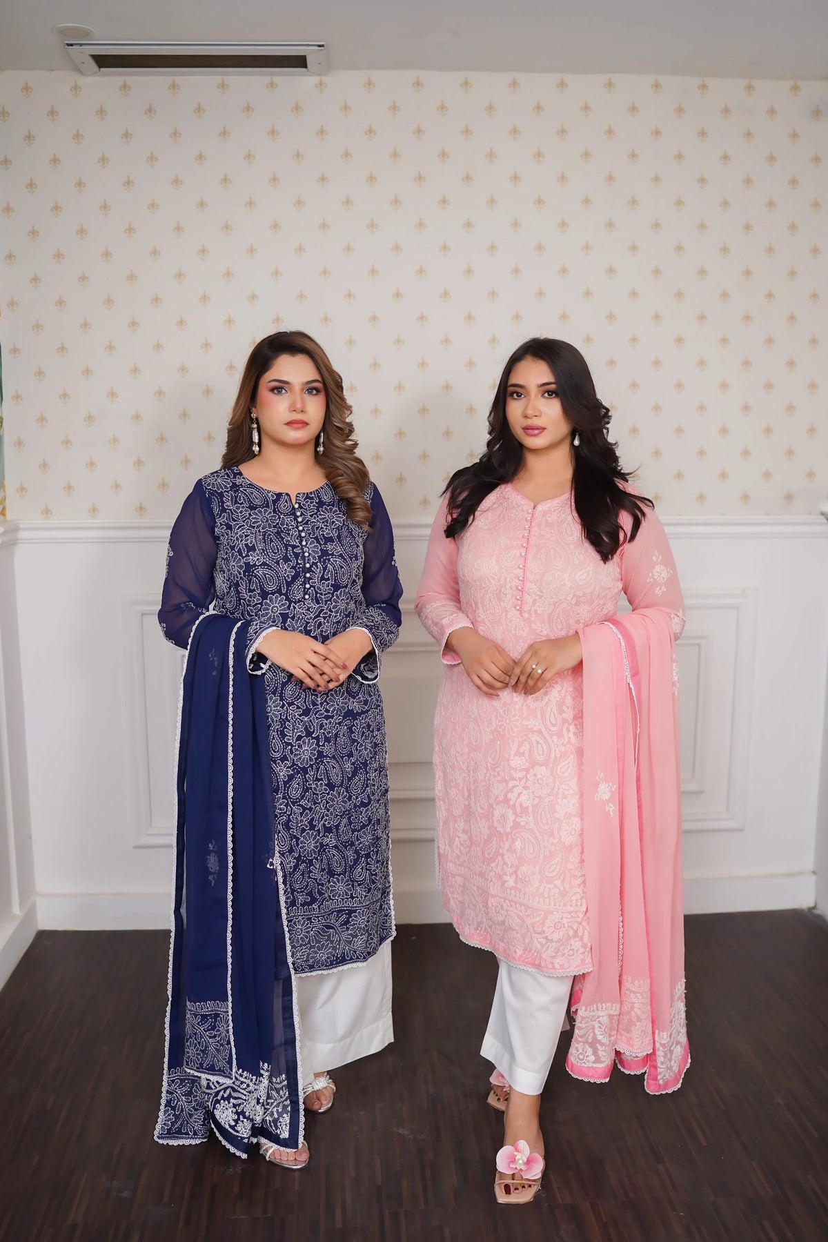 Regal Grace Embroidered Shirt Dupatta