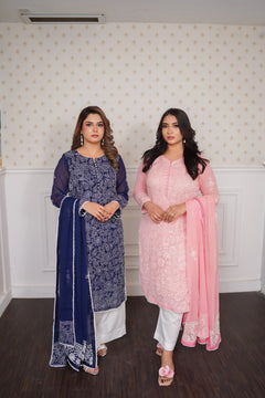 Regal Grace Embroidered Shirt Dupatta