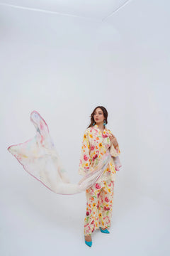 Khatoon Ivory Floral Printed 3-Piece Lawn Suit